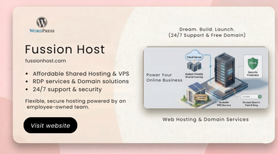 Fussion Host — Web Hosting WordPress Website