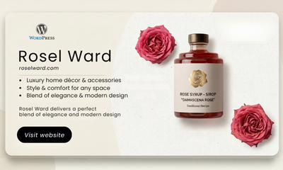 Rosel Ward — Luxury Home Décor WordPress Website